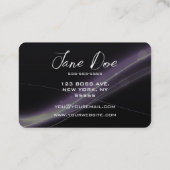 Creëer je eigen Paarse lichtgolven Visitekaartje (Achterkant)