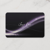 Creëer je eigen Paarse lichtgolven Visitekaartje (Voorkant)