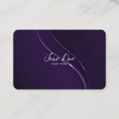 Creëer je eigen Paarse linten Visitekaartje (Voorkant)