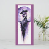 Creëer Je eigen Paarse Moon Witch Bladwijzer (Staand voorkant)