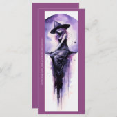Creëer Je eigen Paarse Moon Witch Bladwijzer (Voorkant / Achterkant)