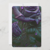 Creëer je eigen Paarse Roos close-up Kaart (Achterkant)