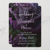 Creëer je eigen Paarse Roos close-up Kaart (Voorkant / Achterkant)