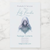 Creëer Je eigen Paarse Seer Witch Apothecary Label Voedselcontainer Etiket (Enkel label)