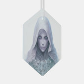 Creëer Je eigen Paarse Seer Witch Glas Ornament (Voorkant Rechts)