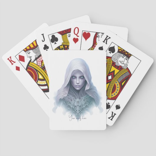 Creëer Je eigen Paarse Seer Witch Pokerkaarten (Achterkant)