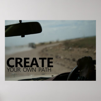 Creëer je eigen pad poster