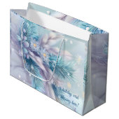 Creëer Je eigen pampas dennenbessen kerst Groot Cadeauzakje (Voorkant Gekanteld)