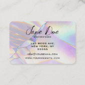 Creëer je eigen parelroze opaal visitekaartje (Achterkant)