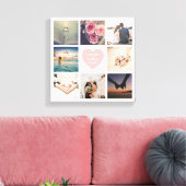 Creëer Je eigen Passen getrouwd bruiloft foto Canvas Afdruk (Insitu (Woonkamer))