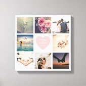 Creëer Je eigen Passen getrouwd bruiloft foto Canvas Afdruk (Voorkant)