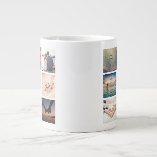 Creëer Je eigen Passen getrouwd bruiloft foto Grote Koffiekop (Voorkant)