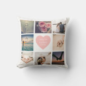 Creëer Je eigen Passen getrouwd bruiloft foto Kussen (Voorkant)