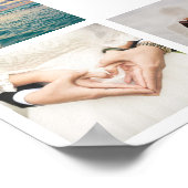 Creëer Je eigen Passen getrouwd bruiloft foto Poster (Hoek)