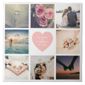 Creëer Je eigen Passen getrouwd bruiloft foto Tegeltje (Voorkant)