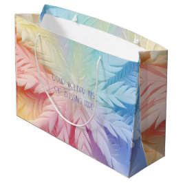 Creëer Je eigen pastel regenboog kerst sneeuwvlok Groot Cadeauzakje