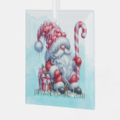 Creëer Je eigen pepermunt kerstman Glas Ornament (Voorkant links)