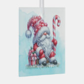 Creëer Je eigen pepermunt kerstman Glas Ornament (Voorkant Rechts)