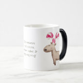 Creëer Je eigen pepermunt rendier kerst Magische Mok (Voorkant rechts)