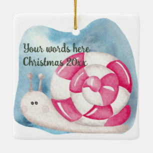 Creëer Je eigen pepermunt Snoep slak kerst Keramisch Ornament
