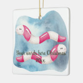 Creëer Je eigen pepermuntwormen Kerst Keramisch Ornament (Links)