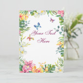 Creëer Je eigen personaliseren Bedankkaart (Staand voorkant)