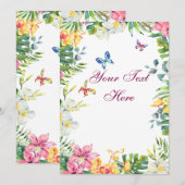 Creëer Je eigen personaliseren Bedankkaart (Voorkant / Achterkant)