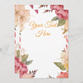 Creëer Je eigen personaliseren Feestdagenkaart (Voorkant / Achterkant)