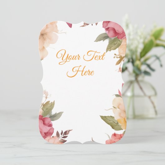 Creëer Je eigen personaliseren Feestdagenkaart (Staand voorkant)