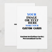 Creëer Je eigen persoonlijke aangepaste bruiloft Kaart (Voorkant / Achterkant)