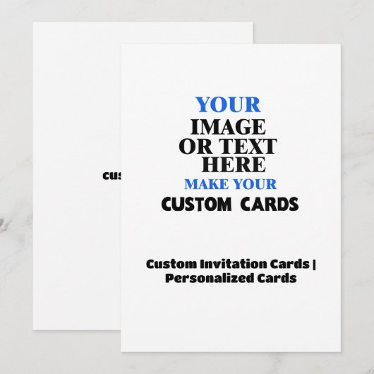 Creëer Je eigen persoonlijke aangepaste bruiloft Kaart (Voorkant / Achterkant)