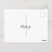 Creëer Je eigen persoonlijke foto met feestelijke  Briefkaart (Achterkant)