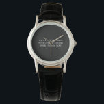 Creëer Je eigen persoonlijke horloge<br><div class="desc">Pas dit product aan door uw eigen afbeeldingen en tekst toe te voegen en uw favoriete lettertypen en kleuren te kiezen. Bezoek Aviary Art op Zazzle om ons hele collectie van eenvoudig te personaliseren producten van hoge kwaliteit te uitzichten!</div>