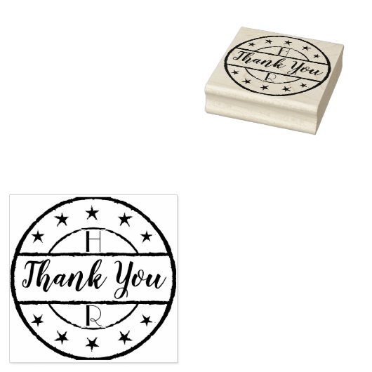 Creëer Je eigen persoonlijke huwelijk bedankt Rubberstempel (Gestempeld)