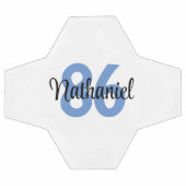 Creëer Je eigen persoonlijke jongen Blue White Voetbal (Enkel)