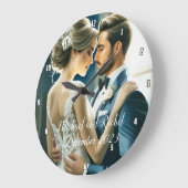 Creëer Je eigen persoonlijke naam bruiloft foto Grote Klok (Hoek)