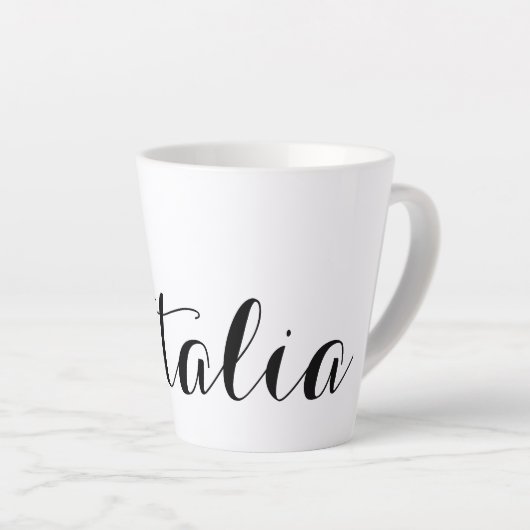 Creëer Je eigen persoonlijke persoonlijke aangepas Latte Mok (Rechterhoek)