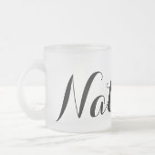 Creëer Je eigen persoonlijke persoonlijke aangepas Matglas Koffiemok (Links)