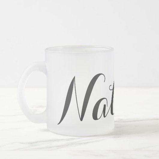 Creëer Je eigen persoonlijke persoonlijke aangepas Matglas Koffiemok (Links)