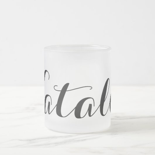 Creëer Je eigen persoonlijke persoonlijke aangepas Matglas Koffiemok (Center)