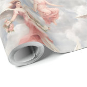 Creëer Je eigen Pink Angels & Rozen Cadeaupapier (Rol Hoek)