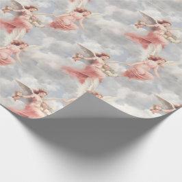 Creëer Je eigen Pink Angels & Rozen Cadeaupapier