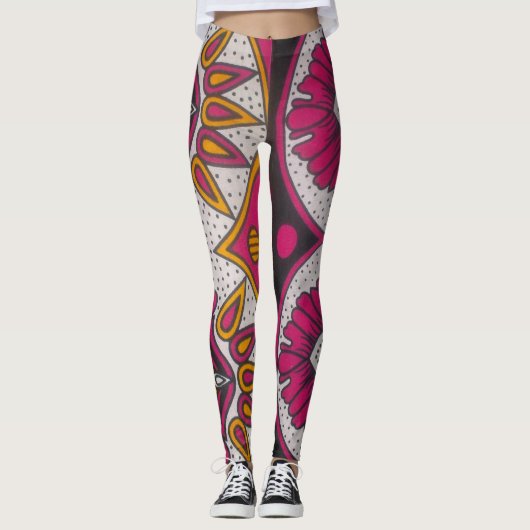 Creëer je eigen Polka Dot Latest Hakuna Matata art Leggings (Voorkant)