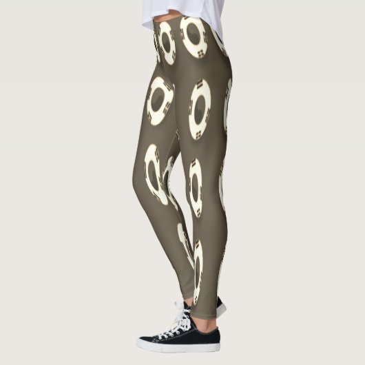 Creëer Je eigen pooidot leuke design Leggings (Links)