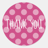 Creëer Je eigen pooier bedankt Ronde Sticker (Voorkant)