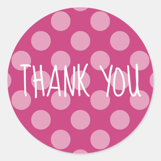 Creëer Je eigen pooier bedankt Ronde Sticker (Voorkant)