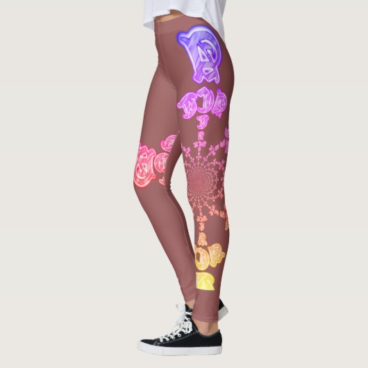 Creëer je eigen prachtige monogram kleur leggings (Links)