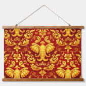 Creëer je eigen Premium Vergulde Gloed Olifant Mar Hangend Wandkleed (Voorkant)