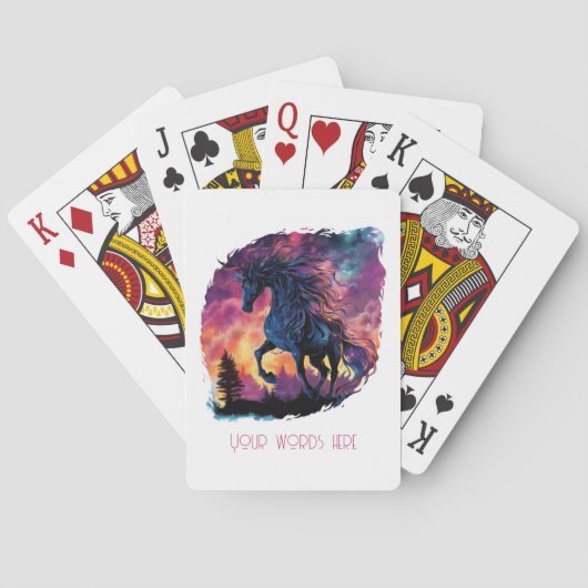 Creëer Je eigen Pyrois Dark Horse Magic Pokerkaarten (Achterkant)