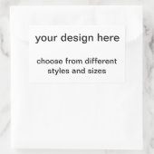 creëer je eigen rechthoekige sticker (Tas)